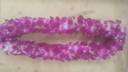 Bombay Double Orchid Lei Graduation  Lei