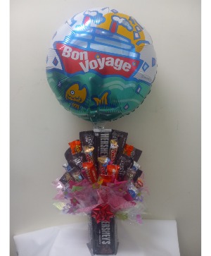 Bon voyage hersheys candy bouquet 
