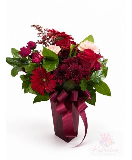 Bordeaux Elegance Vase Arrangement