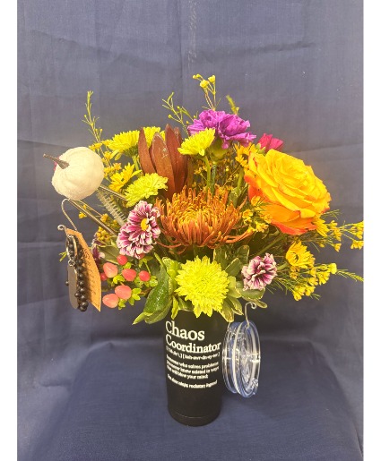 Boss's Day Tumbler Vase Arrangement