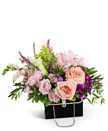 Botanical Belle Handbag Flower Arrangement