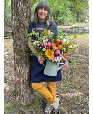 BOUNTIFUL BLOOMS and BLESSINGS Watering Can Full of Bountiful Blooms