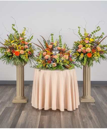 Bountiful Collection Urn Tribute 3 Piece Set 