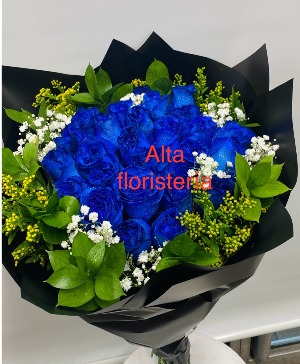 Bouquet of Blue Roses Roses
