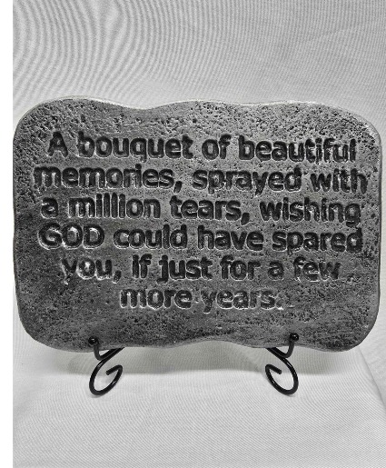 Bouquet of Memories Memorial Stone