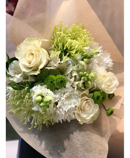 Bouquet of white and green flowers Cut flowers