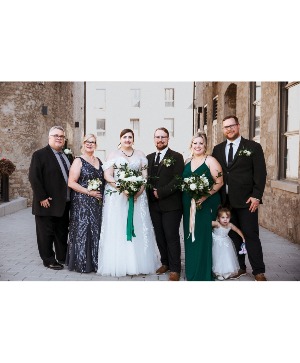 Bouquets and Boutonniere's for The Family 