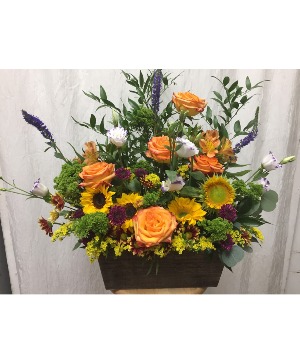 Box of Sunshine Fresh Arrangement 