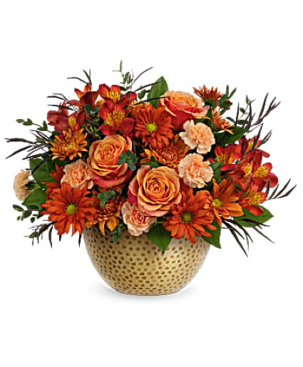 Brass Punch Bowl Arrangement arrangement 