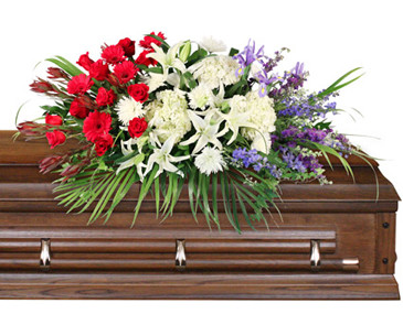 Brave Soldier Casket Spray in Marmaduke, AR | Choco Taco Florist ***TEST SHOP****