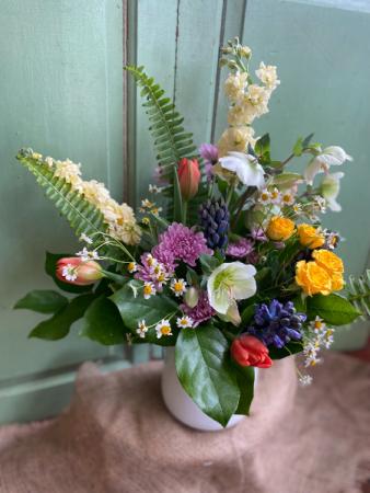 Breath of Spring Air Arrangement in a vase 
