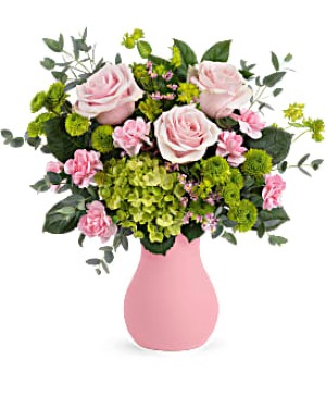 BREEZY PINK FLOWER ARRANGEMENT