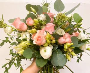 Blush & White Bridal Bouquet  Bridal 