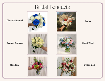 Bridal Bouquet Menu 