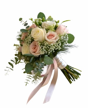 BRIDAL BOUQUET PINK/WHITE WEDDING FLOWERS