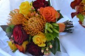 brides maid bouquet with potea wedding