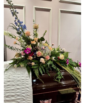 Bridge of Blossoms Casket Spray