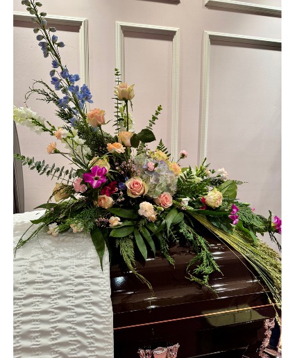 Bridge of Blossoms Casket Spray