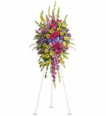 BRIGHT AND BEAUTIFUL  STANDING SPRAY
