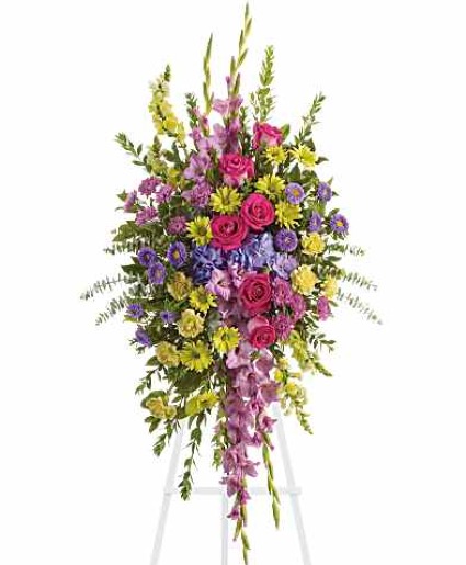 Bright and Beautiful Sympathy Spray 