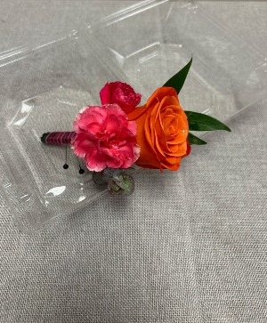 Bright and Bold Boutonnière