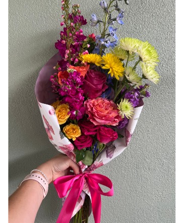 Bright and Bold Floral Wrap  in Eunice, LA | PETALS & POTS, LLC