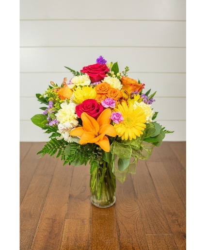 Bright and Cheery Mixed Bouquet 