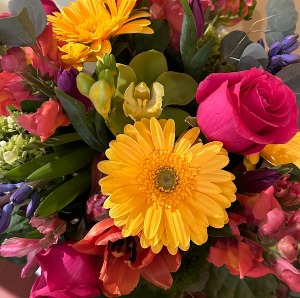 Bright and Colourful tones Custom Vase Arrangement
