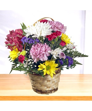 Petal Party Basket Arrangement 