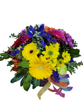 Bright Basket Container Arrangement