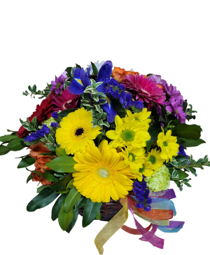 Bright Basket Container Arrangement