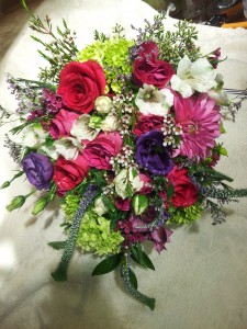bright & beautiful wild flower vase mix