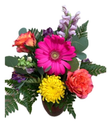 Bright Blossoms  Fresh Vase Arrangement 