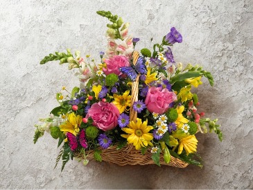 Bright Days Ahead Basket Arrangement in Mechanicsville, VA | Christy's Cottage - Home of Flowers by Zoie