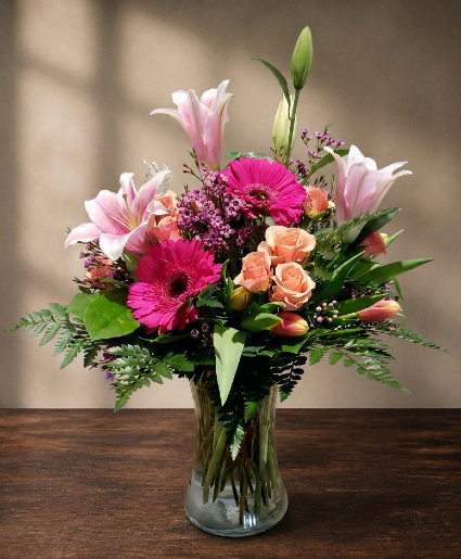 Bright days Mixed lily arrangements