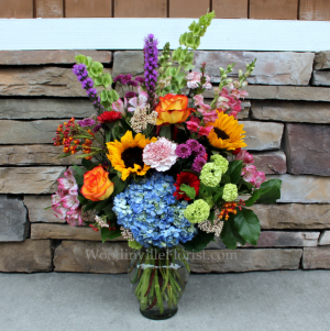 Bright Garden Vase Garden Flower Arrangement