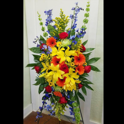 Bright Goodbye Sympathy Standing Spray