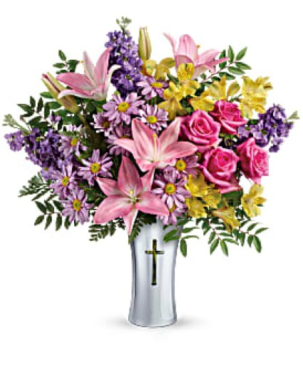 Bright Life  Sympathy Vase 