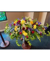 Bright Remembrance Casket Spray