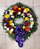 BRIGHTEST REGARDS WREATH SYMPATHY TRIBUTE
