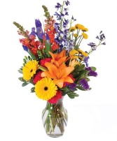 BRILLIANT COLOR Vase Arrangement