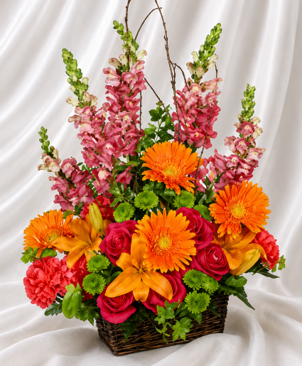 Brilliant Hokie Spirit Basket  