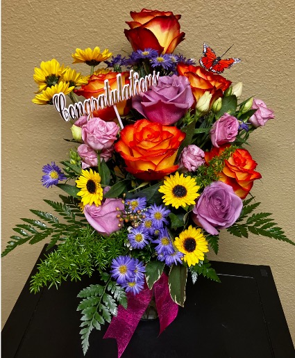 Brilliant Birthday MIXED FLORAL ARRANGEMENT