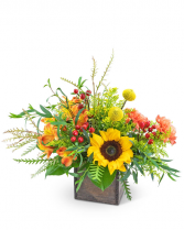Brilliant Sunset Flower Arrangement