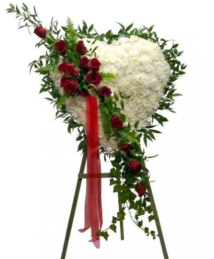 Broken Heart™ Red Rose Standing Tribute 