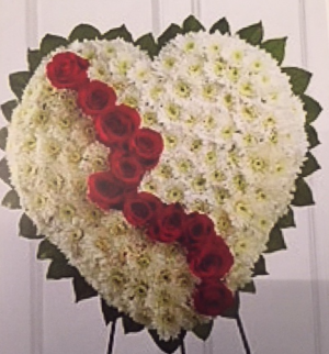 Broken Heart Sympathy Flowers