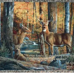 BROKEN SILENCE II Sympathy Blanket on Easel 