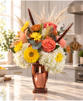BRONZE MIRRORED COUTURE FALL ARRANGEMENT
