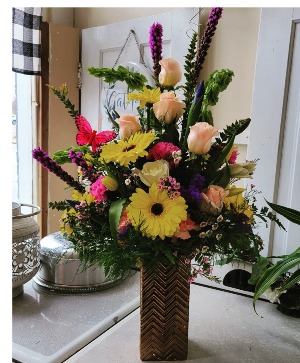 Bronze shining  Vase fresh