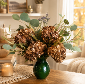 BRONZED HYDRANGEAS FRESH ARRANGEMENT